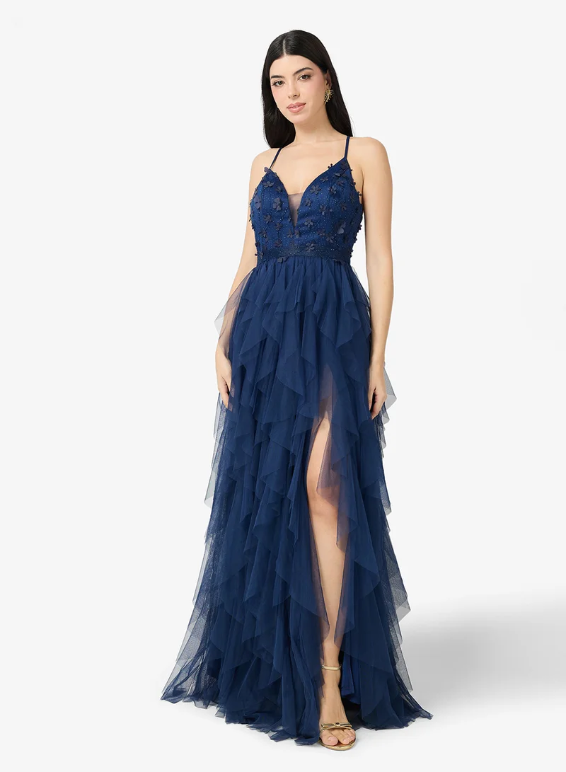 Ella Limited Edition Strappy Dress With Ruffles